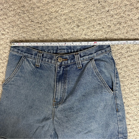 Brandy Melville Tatum Light Wash Cargo Wide Leg Jeans Small - Picture 8 of 10